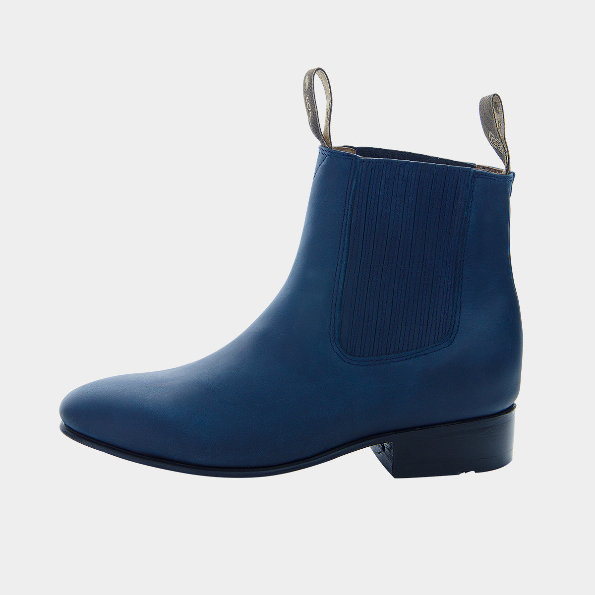 Botines azules online piel