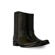 Load image into Gallery viewer, H3072 - Bota dubai casual clon lizard armadillo negro con cierre
